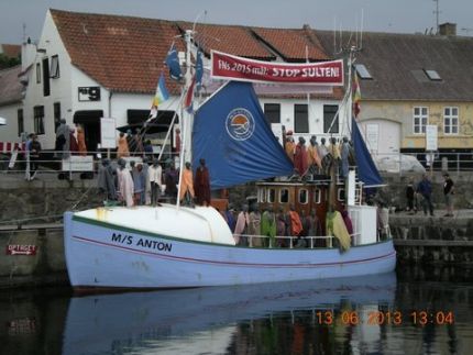 M/S Anton til folkemøde i Allinge (Foto: Levende Hav)